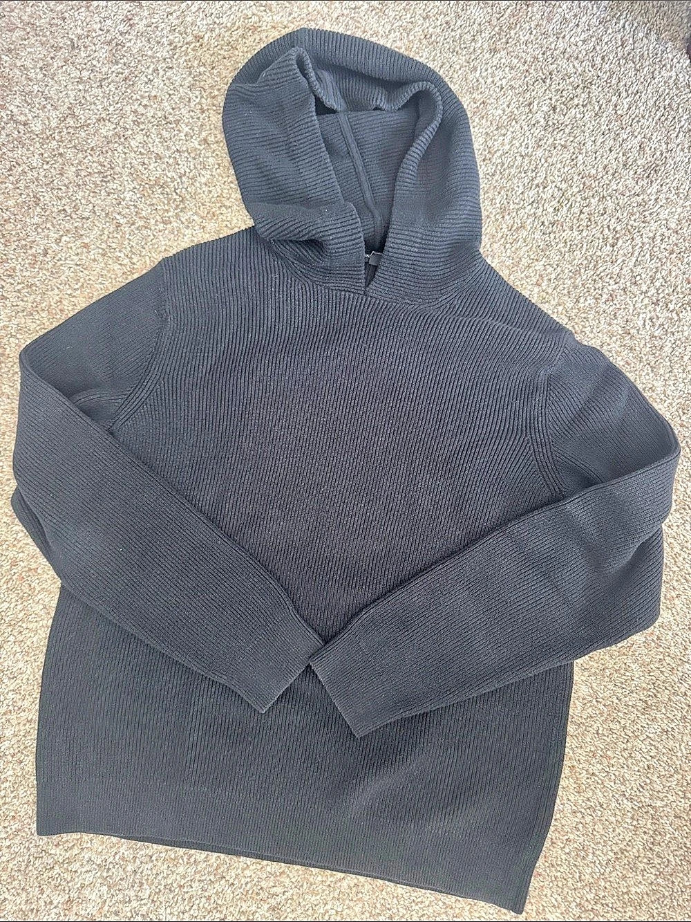 Banana Republic Men’s Black Hooded Knit Sweater Like New